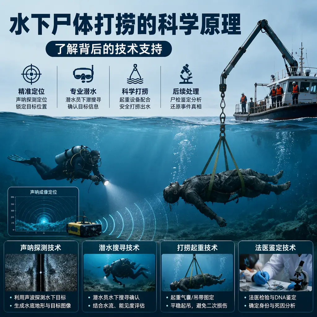 大连水下尸体打捞的科学原理，了解背后的技术支持